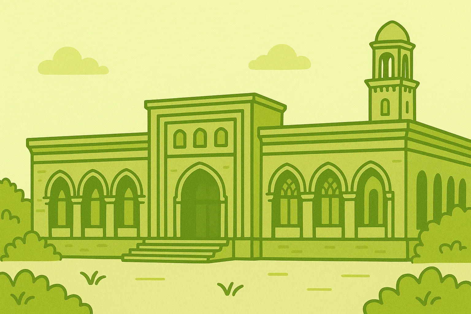 Sharjah Art Museum exterior or gallery